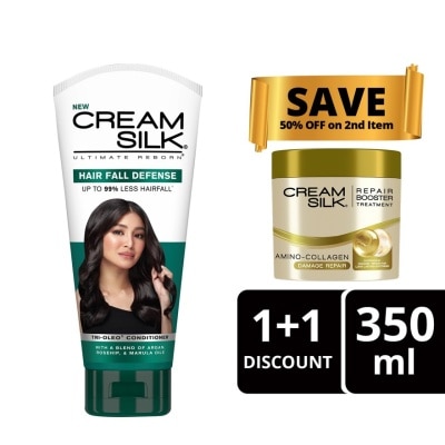 CREAMSILK - CREAM SILK Hairfall Defense 350ml x Damage Repair Treatment 250ml Bundle