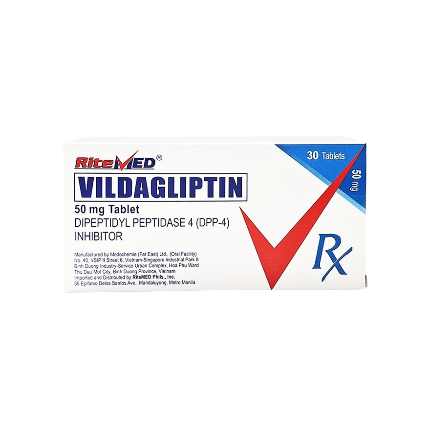 VILDAGLIPTIN 50mg Tablet Sold Per Piece [PRESCRIPTION REQUIRED]