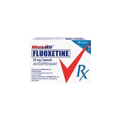 RITEMED - FLUOXETINE Ritemed 20mg Capsule Sold Per Piece [PRESCRIPTION REQUIRED]