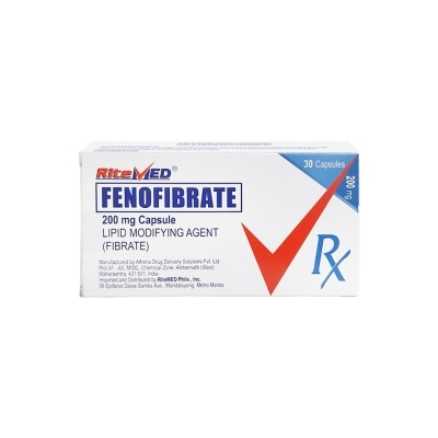 FENOFIBRATE FENOFIBRATE Ritemed 200mg Capsule Sold Per Piece [PRESCRIPTION REQUIRED]