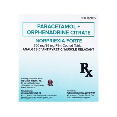 NORPRIEXIA NORPRIEXIA FORTE 650mg/35mg Film Coated Tablet Sold Per Piece [PRESCRIPTION REQUIRED]