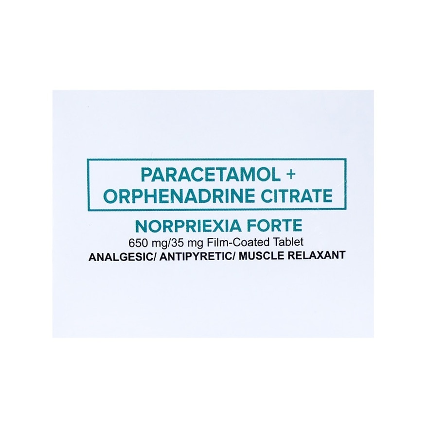 NORPRIEXIA FORTE 650mg/35mg Film Coated Tablet Sold Per Piece [PRESCRIPTION REQUIRED]