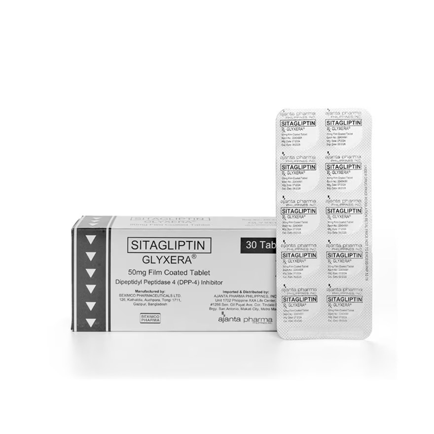 GLYXERA 50mg Film Coated Tablet Sold Per Piece [PRESCRIPTION REQUIRED]