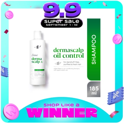 DOVE - DOVE Derma Scalp+ Oil Control Shampoo 185ml image