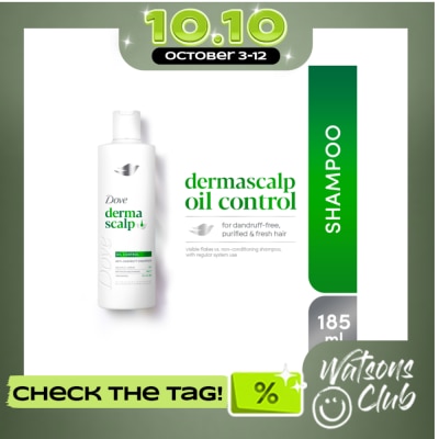 DOVE DOVE Derma Scalp+ Oil Control Shampoo 185ml image