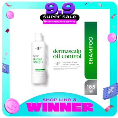 DOVE - DOVE Derma Scalp+ Oil Control Shampoo 185ml image
