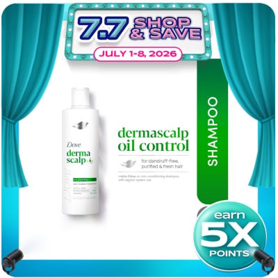 DOVE - DOVE Derma Scalp+ Oil Control Shampoo 185ml