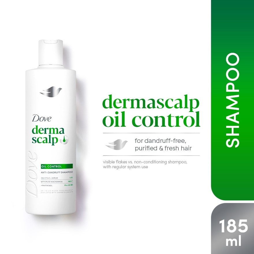 DOVE Derma Scalp+ Oil Control Shampoo 185ml
