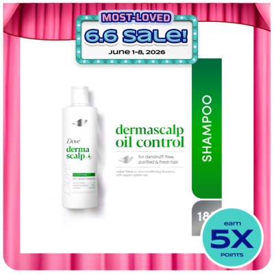 DOVE - DOVE Derma Scalp+ Oil Control Shampoo 185ml
