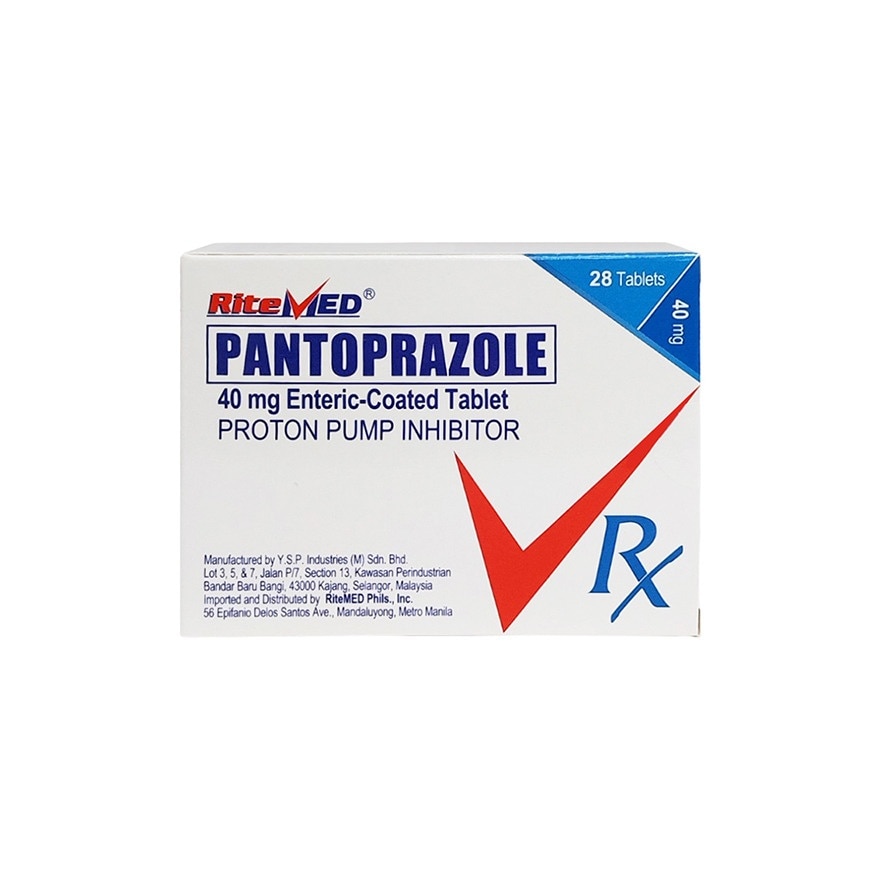 PANTOPRAZOLE Ritemed 40mg Enteric Coated Tablet Sold Per Piece [PRESCRIPTION REQUIRED]