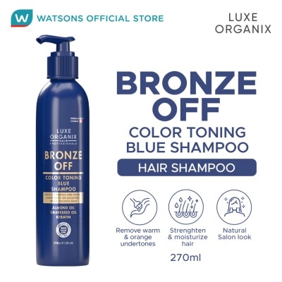 LUXE ORGANIX LUXE ORGANIX Bronze Off Color Toning Blue Shampoo 270ml