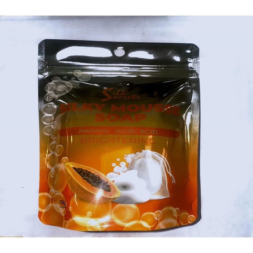 SILK SECRETS Papaya Kojic Acid Brightening Silky Mousse Soap