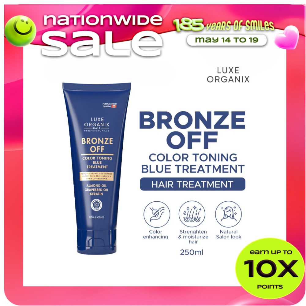 LUXE ORGANIX Bronze Off Color Toning Blue Treatment 250ml