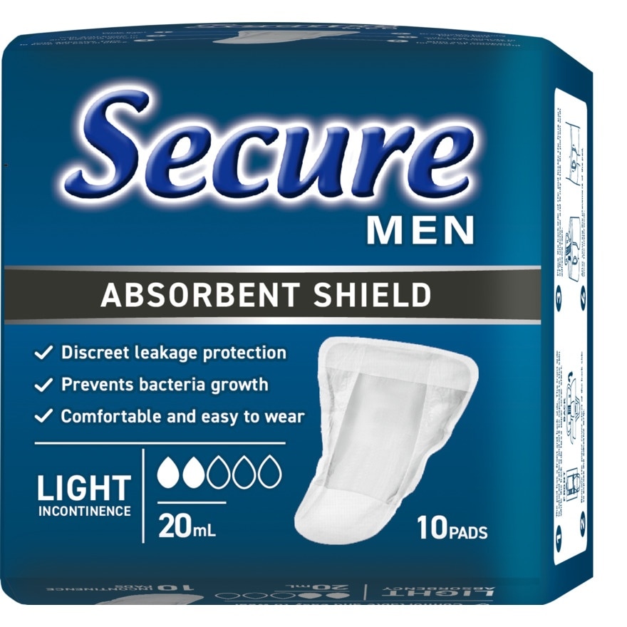 SECURE Men Absorbent Shield Light Incontinence 20ml