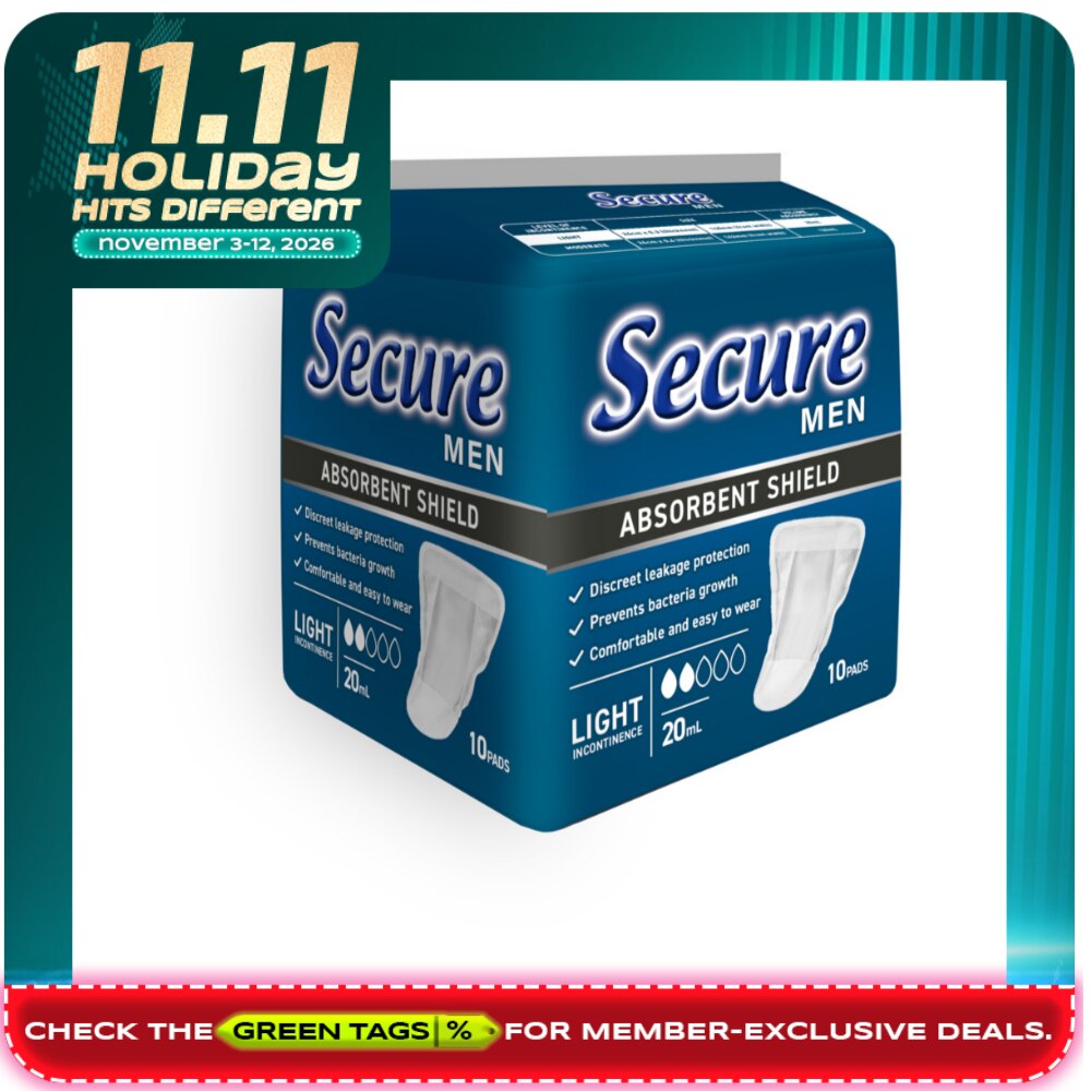 SECURE Men Absorbent Shield Light Incontinence 20ml image