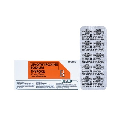 THYROXIL - THYROXIL 50 mcg Tablet Sold Per Piece [PRESCRIPTION REQUIRED]