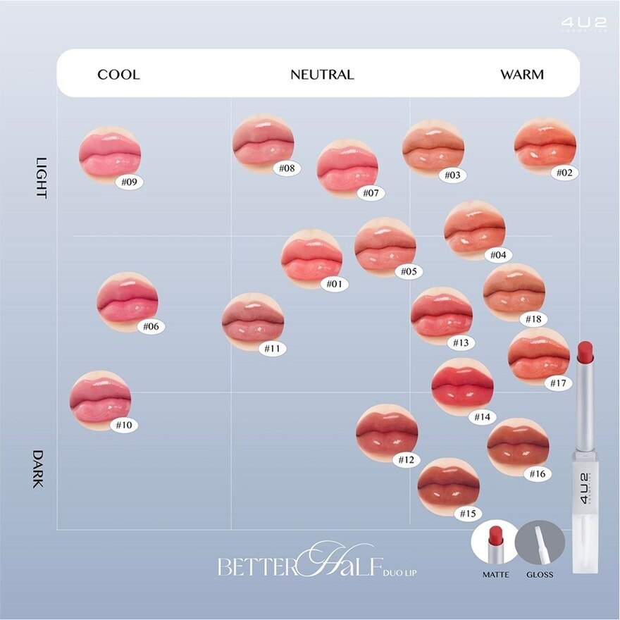 4U2 Better Half Duo Lip 2.4g #03 H.I.M