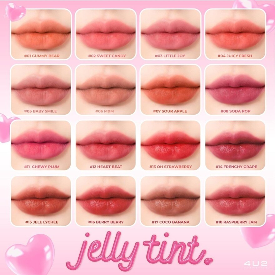 4U2 Jelly Tint 4g 02 Sweet Candy