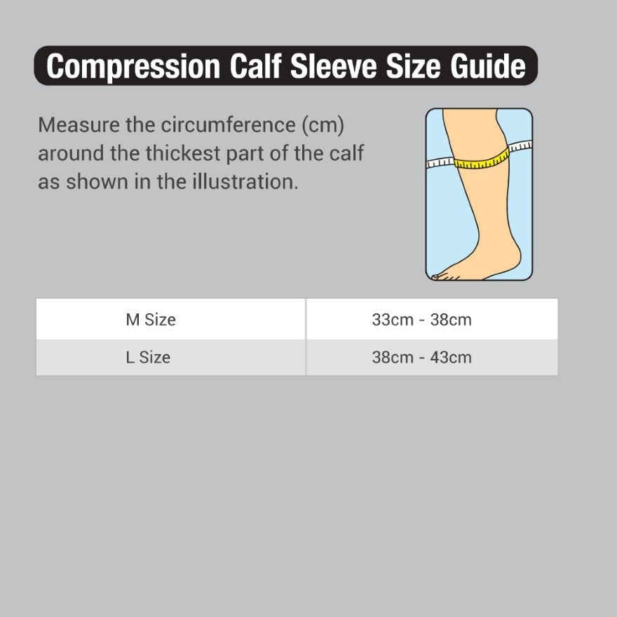 VANTELIN Compression Wear Calf Sleeve Black Medium