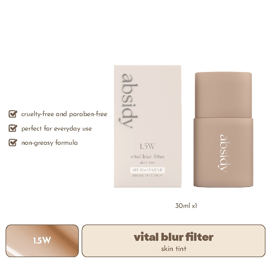 ABSIDY Vital Blur Filter Skin Tint 1.5W 30ml