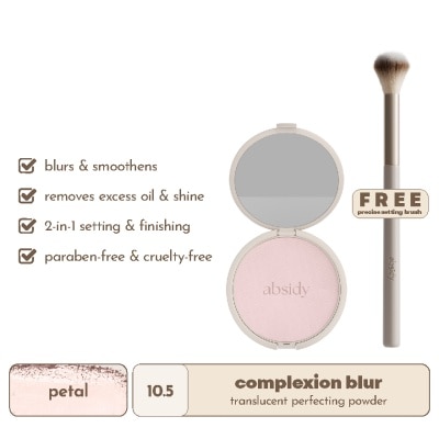 ABSIDY ABSIDY Complexion Blur Powder Petal 10.5 with Free Tapered Setting Face Brush