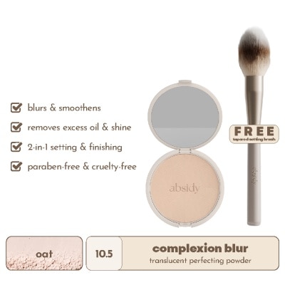 ABSIDY ABSIDY Complexion Blur Powder Oat 10.5 Free Tapered Settings Face Brush