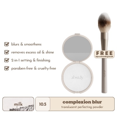 ABSIDY ABSIDY Complexion Blur Powder Milk 10.5 with Free Tapered Setting Face Brush