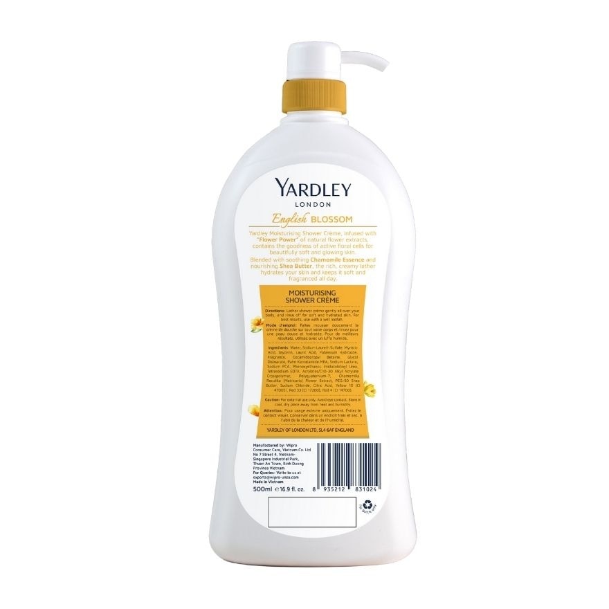 YARDLEY Shower Cream English Blossom 500ml