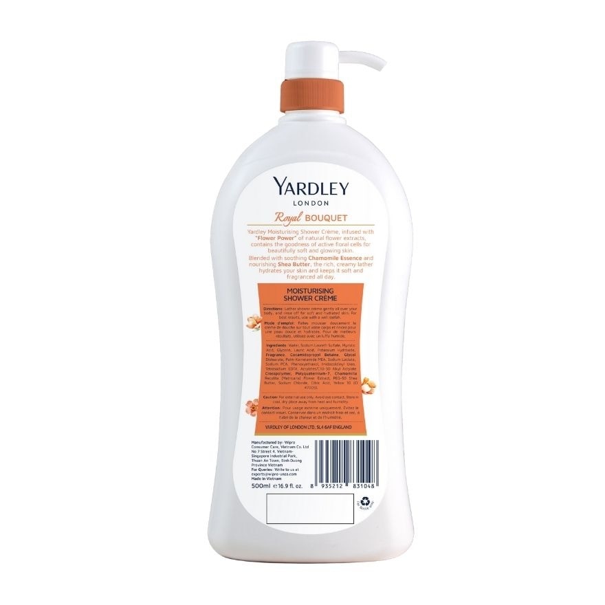 YARDLEY Shower Cream Royal Bouquet 500ml