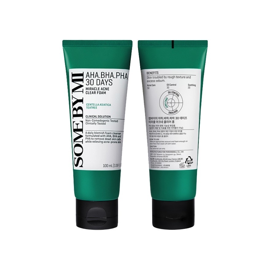 SOME BY MI AHA.BHA.PHA Miracle Acne Clear Foam 100ml