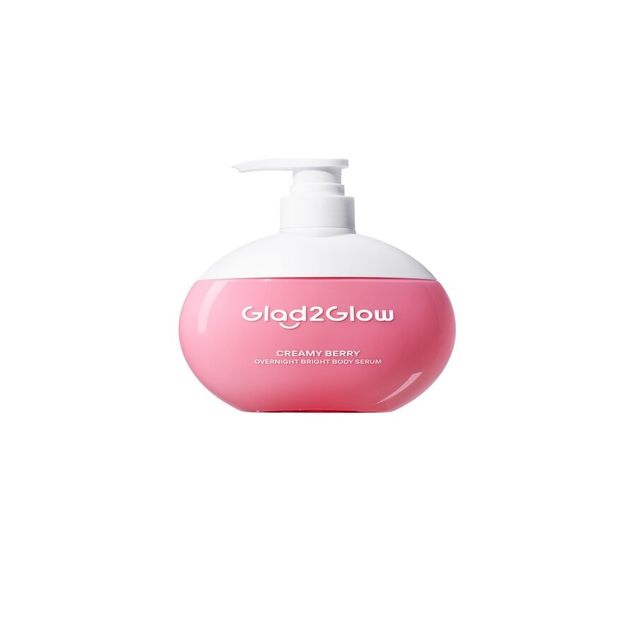 GLAD2GLOW Creamy Berry Overnight Bright Body Serum 300ml