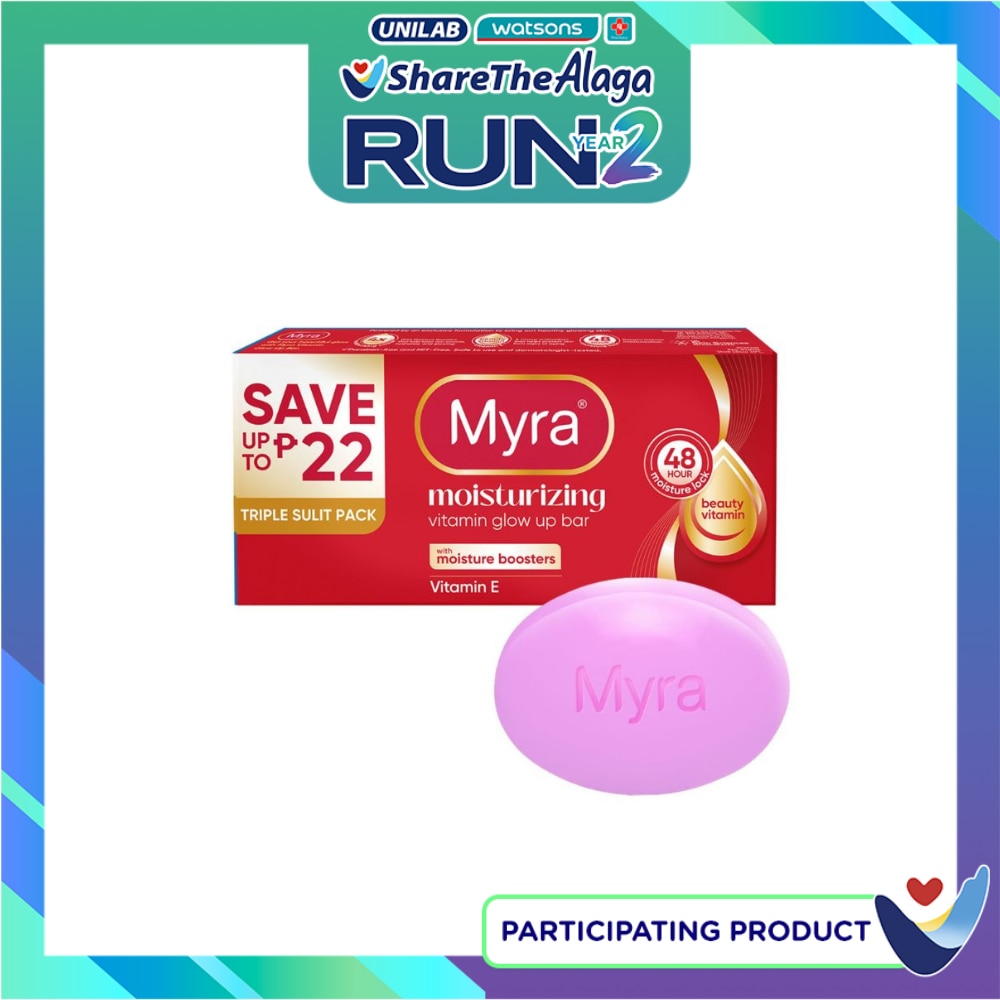 MYRA Moisturizing Glow Up Bar Soap 90g x 3s image