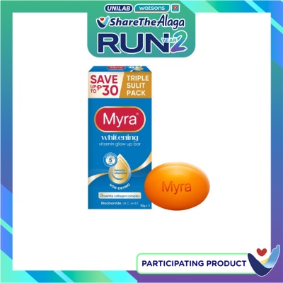 MYRA E MYRA Whitening Glow Up Bar Soap 90g x 3s image