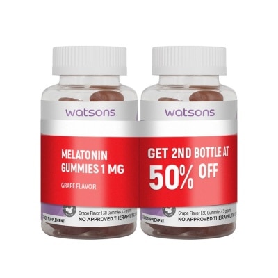 WATSONS - WATSONS GENERICS Melatonin 1mg 30 Gummies Bundle Buy 1 Get 2nd at 50% Off