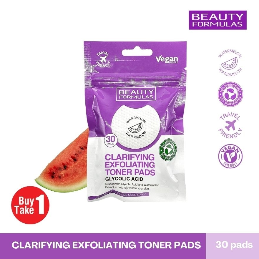 BEAUTY FORMULAS Clarifying Exfoliating Toner Pads Bundle image