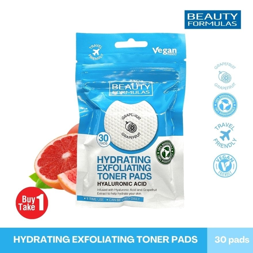 BEAUTY FORMULAS Hydrating Exfoliating Toner Pads Bundle image