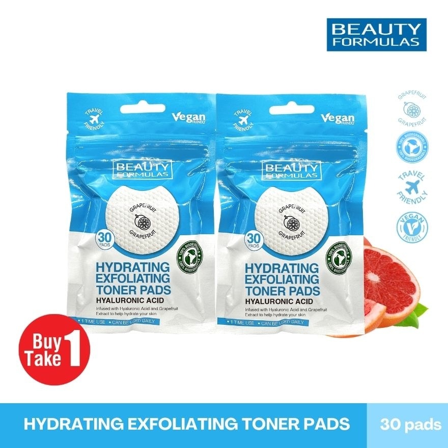 BEAUTY FORMULAS Hydrating Exfoliating Toner Pads Bundle image