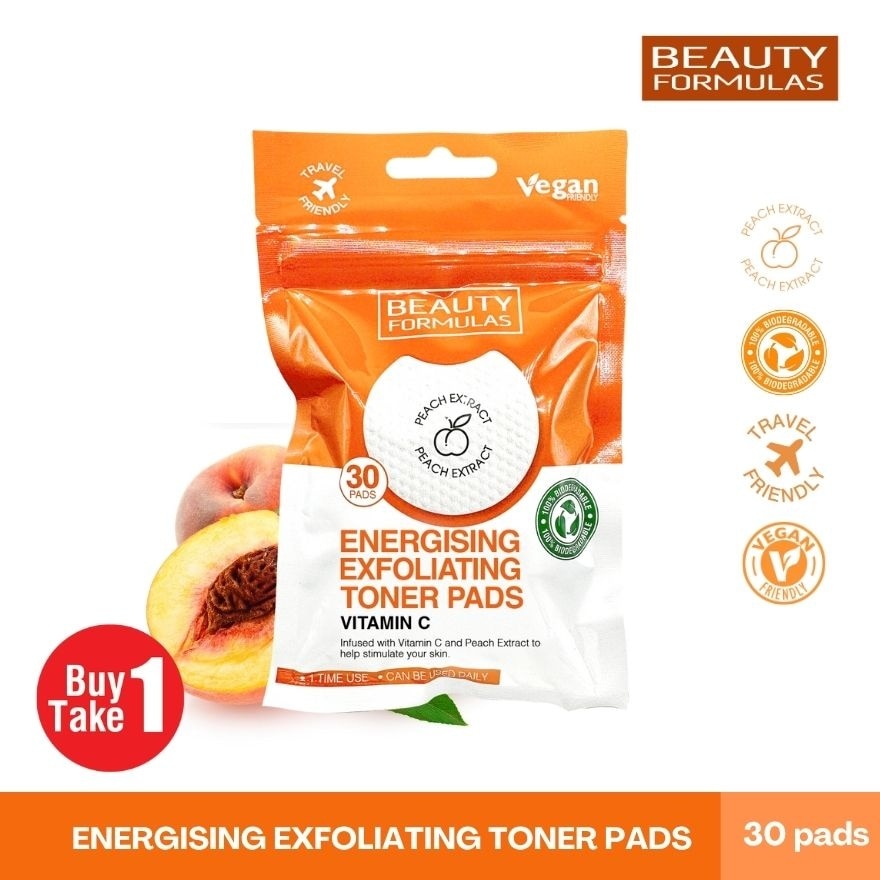 BEAUTY FORMULAS Energising Exfoliating Toner Pads Bundle image