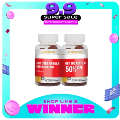 WATSONS GENERICS - WATSONS GENERICS Apple Cider Vinegar 500mg Bundle Buy 1 Get 2nd at 50% off image