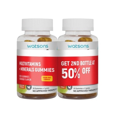 WATSONS GENERICS - WATSONS Kids Multivitamins + Minerals 30 Gummies Buy 1 Get 2nd at 50% off