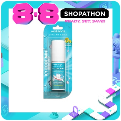 WATSONS - WATSONS Icy Cool Mint Mouth Spray 15ml image