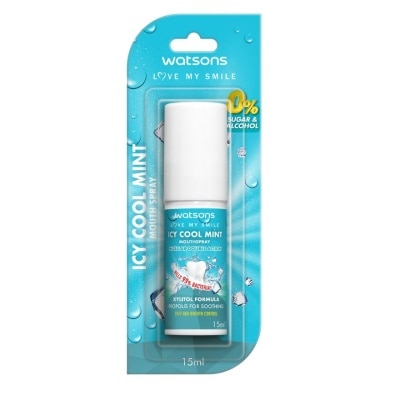 WATSONS - WATSONS Icy Cool Mint Mouth Spray 15ml