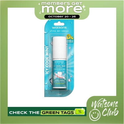 WATSONS WATSONS Icy Cool Mint Mouth Spray 15ml image