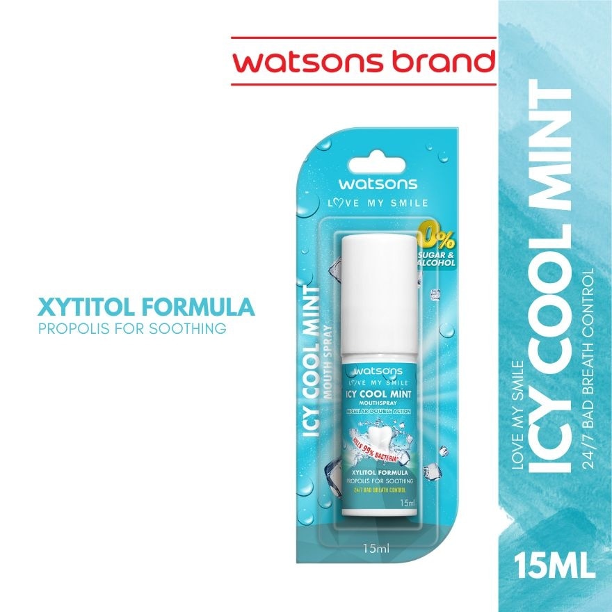 WATSONS Icy Cool Mint Mouth Spray 15ml