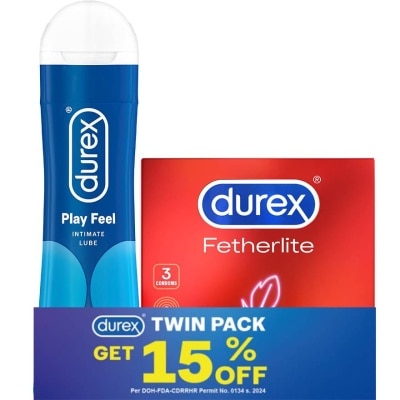 DUREX - DUREX Lube and Fetherlite Twin Pack 50ml