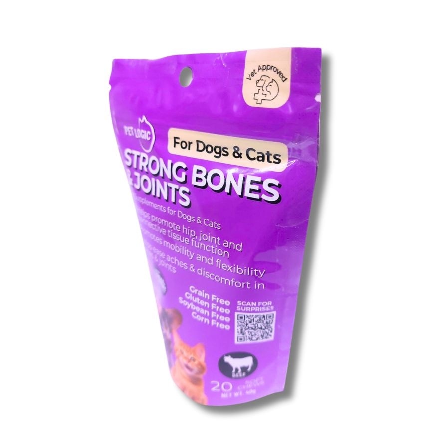 PETLOGIC Strong Bones & Joints Supplement Beef 40g