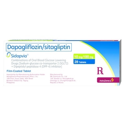 SIDAPVIA SIDAPVIA 10mg/100mg Film Coated Tablet Sold Per Piece [PRESCRIPTION REQUIRED]