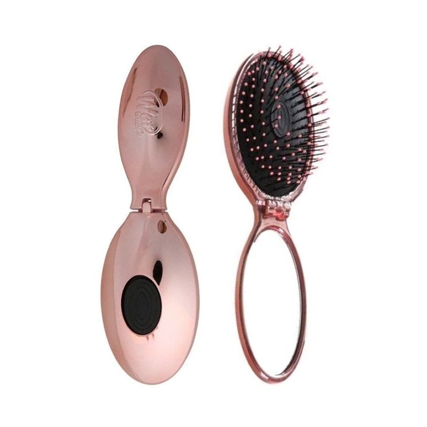 WET BRUSH Mini Pop Fold Electroplated Pink