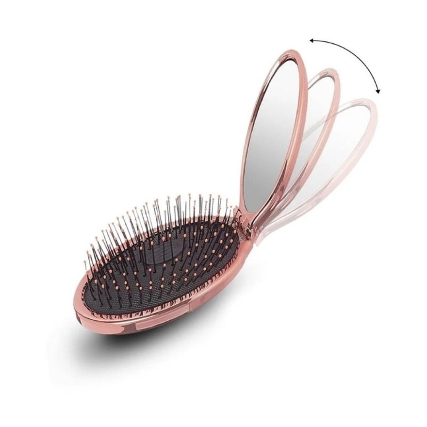 WET BRUSH Mini Pop Fold Electroplated Pink