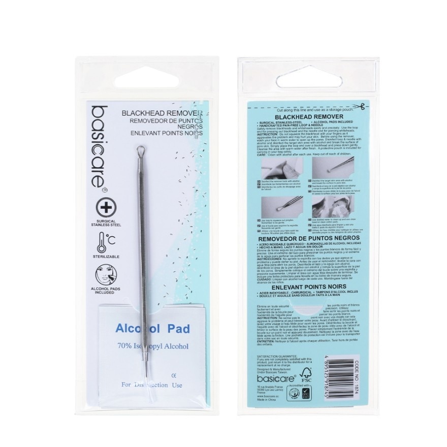BASICARE Blackhead Remover With Alcohol Prep image